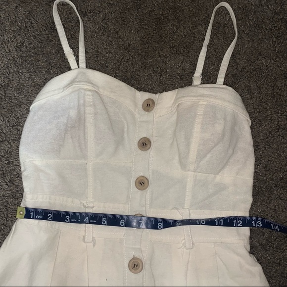 3/$20 Mind Code Ivory Button Front Dress - S - Picture 10 of 11